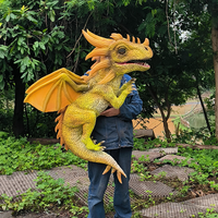 Main mignonne contrôle bébé réaliste t-rex animatronique dragon marionnette