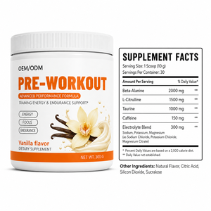 Suplemento Deportivo de Marca Privada, Beta Alanina, Citrulina, Nutrición para el Entrenamiento, Fórmula Avanzada, 10 g por Porción, Polvo Pre-Entrenamiento - Product Image 3