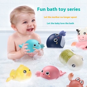 Lắc âm thanh bơi ít cá heo và rùa nhựa bé tắm đồ chơi cho bé trai và bé gái bán buôn - Product Image 2