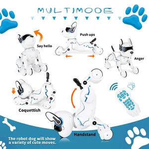 Remote Control Robot Dog Toy RC Robotic Stunt Puppy Imitates Animal Sounds Robot Toys For Kids Dances With Music