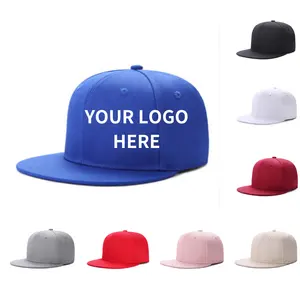 프로모션 사용자 정의 하이 퀄리티 디자인 자신의 스냅백 모자 일반 플랫 챙 맞는 모자 플랫 챙 일반 사용자 정의 스냅백 모자