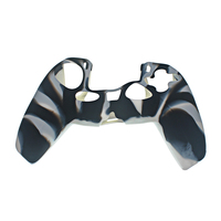Oursteam Schwarz-Weiß Tarnmuster Hydro Dipping Gamepad Silikonhülle für Controller Gummiüberzug Weiche Schutzhülle Exzellent