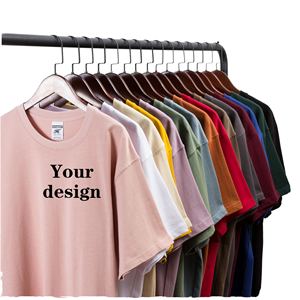 T-shirts décontractés en coton tricoté 100 % lourd 280 GSM, écologiques et respirants, pour hommes, commande en gros OEM ODM - Product Image 1