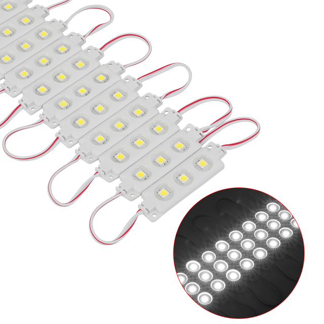 Abs Plastic Led Module Dc12V Single Led Smd3535 Led Injection Module 3W With Lens for Sign Light Box