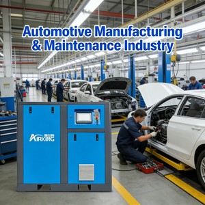 Compresseur d'air à vitesse fixe Ariking Europe, bon prix, 60HP 45KW 12Bar 5.8m3/min, pour machine de traitement des aliments - Product Image 6