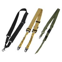 Sangle d'épaule tactique MOLLE à 3 points en nylon haute résistance de 1,5 pouce, réglable, à détachement rapide, accessoires de sécurité pour la chasse