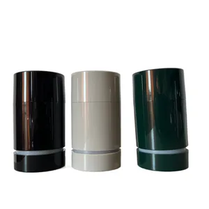 15g 30g 50g 75g round AS Cosmetic twist-up tube for solid cream &lip balm/dark green deodorant stick container