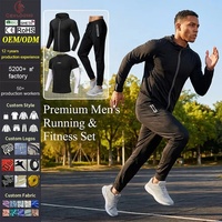 Survêtement de sport réfléchissant pour homme Cenloong Custom Tech Zip up, idéal pour le jogging, le football et l'entraînement
