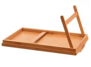 Vassoio da Letto in Bambù con Gambe Pieghevoli, Tavolino per Colazione sul <span class=keywords><strong>Divano</strong></span>, Scrivania per Laptop, Vassoio per Snack - Product Image 2