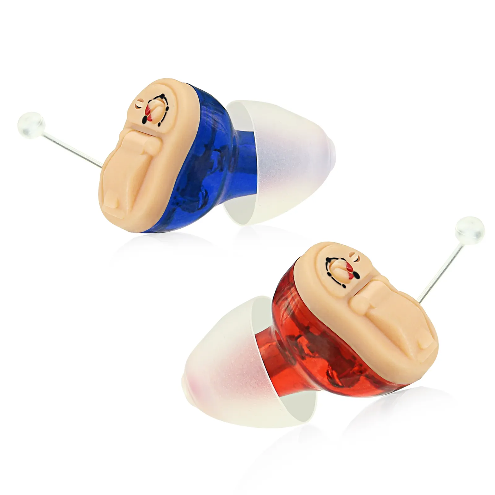 ITE цифровые программируемые слуховые аппараты мини-усилитель CIC для глухих цифровая карманная модель слуховой аппарат с красным и синим корпусом