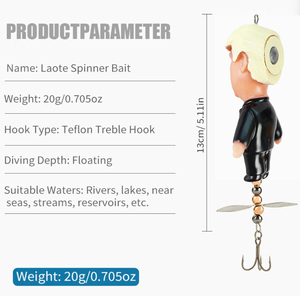 <span class=keywords><strong>Esca</strong></span> da Pesca Topwater con Elica, in Plastica Dura, 130mm 20g/18g, Esche Morbide a Forma di Cartone Animato <span class=keywords><strong>per</strong></span> Bass, Luccio, Musky, Acqua Dolce - Product Image 5