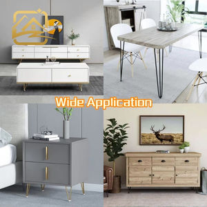 Venta al por mayor de fábrica: Patas de sofá modernas de metal dorado en forma de U, de múltiples alturas, patas de hierro duraderas para sofá cama y armario. - Product Image 4