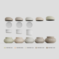 Pot vide pour soins de la peau en plastique mat avec logo couleur personnalisé, 3 oz, unique, pour gommage au sucre, beurre corporel