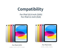 Casing Keyboard iPad dengan Lampu Latar RGB 16 Juta Warna dan Trackpad Multi-Touch untuk iPad Air 11 M3, Dapat Dilepas, Magnetik, Bluetooth, OEM