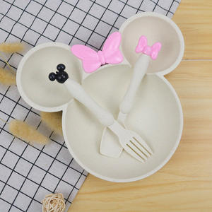 Vente chaude Nouveau produit Outil de cuisine ménager Bol pour bébé en paille de blé en forme de <span class=keywords><strong>Mickey</strong></span> - Product Image 3
