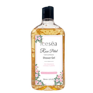 Gel Douche aux Pétales de Rose OEM 350ml – Nettoyant Nourrissant, Apaisant, Hydratant, Éclaircissant – Lavant Corporel Floral Personnalisable avec Logo – Produit de Bain - Product Image 1
