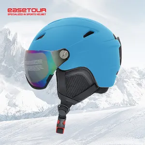 EASETOUR özel güvenlik Snowboard MIPS kaskları CE sertifikalı yetişkin erkek kayak kask kapak ile Visor