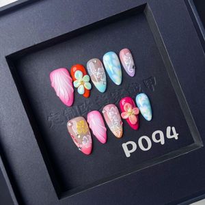 Ensemble d'accessoires <span class=keywords><strong>de</strong></span> beauté <span class=keywords><strong>de</strong></span> salon en ABS souple <span class=keywords><strong>de</strong></span> haute qualité, 10 pièces, modèle français, <span class=keywords><strong>faux</strong></span> <span class=keywords><strong>ongles</strong></span> sculptés aux amandes, design long et carré - Product Image 3