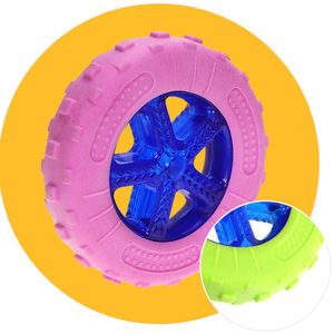 Pet ürünleri aşınmaya dayanıklı ve Bite dayanıklı lastik köpek oyuncaklar açık eğitim taşlama diş temizleme tepsisi şekli oyuncak - Product Image 1