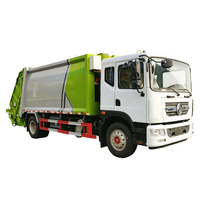 Camion à ordures compacteur à chargement arrière Dongfeng D9 18CBM, poids total autorisé 18000 kg, véhicule compacteur de déchets municipaux