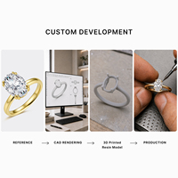 Bague de fiançailles solitaire à double griffe en or jaune 18 carats avec diamant de laboratoire taille ovale pour femme, bague de promesse