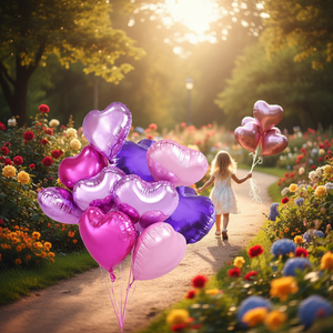 Ballons en feuille de nylon en forme de cœur gonflables pour la Saint-Valentin, décorations de fête de mariage, fête d'<span class=keywords><strong>anniversaire</strong></span>, bouquet de ballons mats pour la fête des mères - Product Image 6