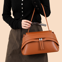 Nouveau Sac Fourre-tout Femme Haut de Gamme en Cuir Véritable Grande Capacité Polyvalent Bandoulière Unique Réglable 2026