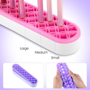 Silicone <b>Makeup</b> Brush Storage <b>Box</b> Cosmetic Organizer Pen Holder for Desk Pencil Case Sewing Tool Beauty Tool Brushes - Product Image 2