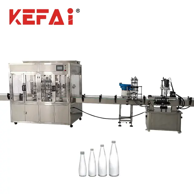 KEFAI Machinery Flüssig kunststoff glas Reines Trinkwasser Abfüllung Abfüll kappe Maschine Flüssigkeits füll system