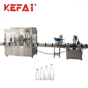 KEFAI Machinery Liquid Plastic Glass Pure Drinking Water Bottling Filling Capping Machine Liquid Filling System