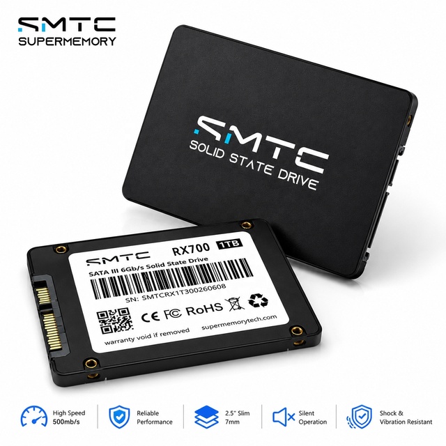 Custom Printed 2.5 Inch SATA SSD 512 Internal Solid State Drive with logo Customization for Hardware Brands and Wholesalers