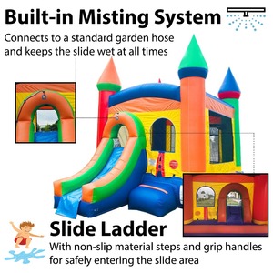 Hot Selling Commercial Combo <strong>Bounce</strong> House Combo, rainbow Bouncer with Slide