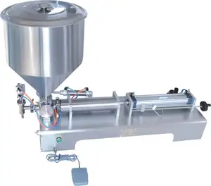 Machine de remplissage Semi-automatique pour fromage, de 100 à 5000ml, pour jus, huile, miel et confiture