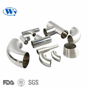 Прочный полированный из нержавеющей стали санитарный изгиб 90 градусов сварной локоть сварной трубы фитинг - Product Image 1