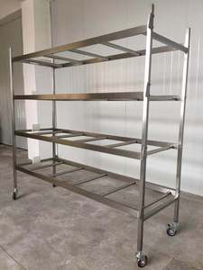 Tang lễ Nguồn cung cấp morgue corpse giá 304 thép không gỉ <span class=keywords><strong>cadaver</strong></span> lưu trữ giá mortuary kệ - Product Image 3