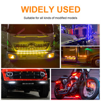 KaiDengZhe Feu de signalisation stroboscopique LED 4SMD 12-24V, protection de classe A, durée de vie de 50 000 heures pour véhicule, auto, camion, remorque, balise