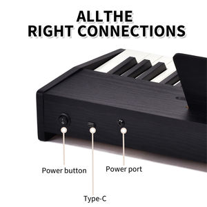 Piano Digital Creativo para Niños, Personalizado de Fábrica, Mini <span class=keywords><strong>Teclado</strong></span> de <span class=keywords><strong>49</strong></span> <span class=keywords><strong>Teclas</strong></span> con Acción de Martillo, Caja de Madera Sólida, Pantalla Digital, Multifunción - Product Image 3