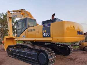 Excavatrice sur chenilles hydraulique Komatsu PC450 d'occasion de 45 tonnes à haute efficacité opérationnelle, modèles PC450-7 et PC450-8, avec pièces gratuites - Product Image 2
