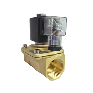 โซลินอยด์วาล์วน้ำ อากาศ แก๊ส ทองเหลือง ขนาด DN20 DN25 1 2 3 นิ้ว 24V 12V - Product Image 1