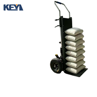 Monte-escalier électrique pliable à quatre roues avec arrêt d'urgence, protection contre les surcharges, certifié CE, machine de manutention OEM