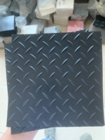 Tapis antidérapant en caoutchouc à motif feuille de saule pour une marche sécurisée