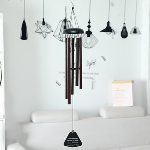 Campana de Viento Metálica con Tubos de Aluminio, Instrumento de Sonido Claro para Sanación, Adorno Colgante Decorativo para Hogar, Balcón y Jardín - Product Image 2