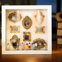Kit DIY Mini Musée en Boîte Silhouette – Cadre Artistique Créatif Effet Ombre – Ensemble Artisanat 3D Scène de Musée pour Décoration Maison & Cadeaux