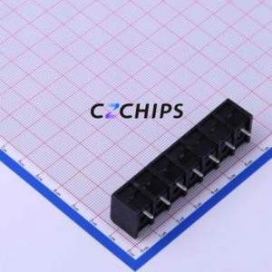 DBT50-9.5-7P-BK-P Barrier Terminal Block Through hole Component (THT),P=9.5mm Connector Three Sides 9.5mm 1x7P Straight Pin - Product Image 2