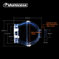 VASTOCEAN Piège à poissons magnétique en plastique haute transparence pour aquarium marin, en stock