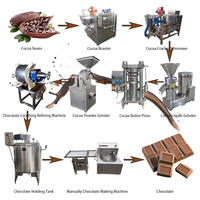 Équipement de ligne de transformation industrielle automatique, usine de fabrication de pâte de sauce au chocolat, au cacao, au beurre, presse, extraction, fabrication de poudre