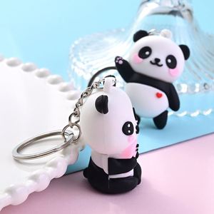 Porte-clés Panda en Gros, Porte-clés en Caoutchouc 3D Dessin Animé, Pendentif Animal Mignon en PVC, Pendentif de Sac, Porte-clés Panda - Product Image 5
