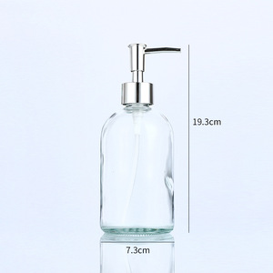 Bán Buôn 16 Oz Vòng Dầu Gội Mặt Xà Phòng Tắm Tay Khử Trùng Chai Thủy Tinh Lỏng Nước Rửa Tay Dispenser Chai - Product Image 6