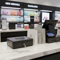 Tiroir-caisse métallique portable grand format à comptage automatique, sécurisé, avec porte-billets, pour une utilisation pratique – Vente directe usine