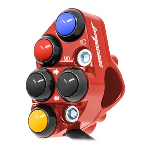 Interrupteur de guidon gauche pour MV Agusta F3 (rouge) - Product Image 2